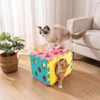 AsFrost Interactive Cat Toy for Indoor Cat, kitten Toys Cube Play House Bed - Image 6