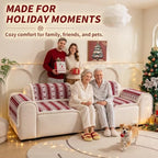 Christmas Couch Cover, Christmas Plush Sofa Cover for Dog Pet 1PC - Image 2