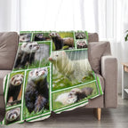 Ferret Blanket for Girls Women Boys Men Adults Kids Soft Cozy Fleece Cute Ferrets Throw Blankets Gifts Warm Flannel Plush Lightweight Decor for Couch Bed Sofa 50"X40" - Image 6