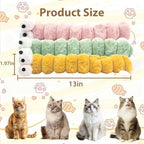 Cat Toys Pillows 3 Pack, 13” Cat Kicker Toys with Catnip Inside, Durable Interactive Cat Toys for Indoor Cats, Soft Kick Sticks for Exercise & Play - Image 2
