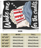 Sleepy Popcorn Blanket Throw Gift for Girls Women 60"X50" - Image 7