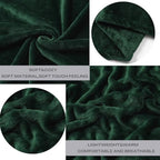 Forest Green Fleece Plush Throw Blanket 90"x90"for Couch Fuzzy Cozy Flannel - Image 4