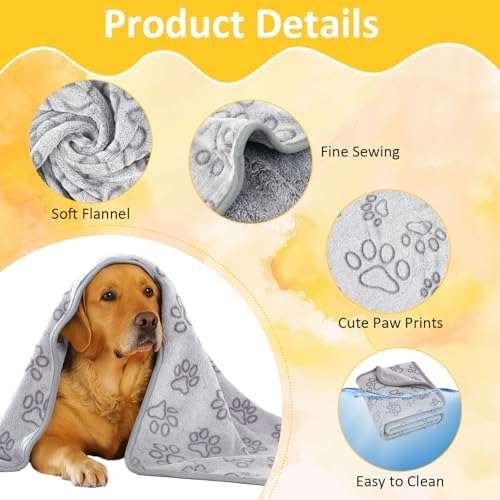 41" x 30" Dog Blankets for Medium Dogs, Cat, Premium Soft Dog Blankets - Image 4