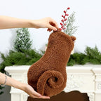 Civaner 3 Pcs Cat Christmas Stockings, 15.75 Inch Faux Fur Hanging Decor - Image 2