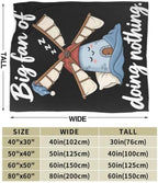 Sleepy Windmill Blanket Throw Gift for Girls Women 50"X40" - Image 7