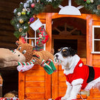 IOKHEIRA Christmas Squeaky Dog Toys, Dog Plush Toys for Chewers, Durable Interactive Dog Toys for Puppies, Small, Medium, and Large Dogs (Moose) - Image 3