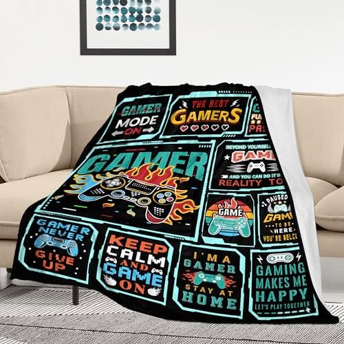 Gaming Blanket for Boys, Black, 40x60 Inches - Image 6