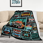 Gaming Blanket for Boys, Black, 40x60 Inches - Image 6