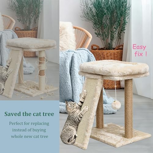 2PCS Cat Scratching Post Replacement, 15.7in M8 Cat Tree Replacement Parts - Image 4