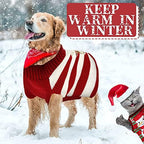 4 Pieces Christmas Dog Sweaters - Holiday Puppy Snow Elk Reindeer Snowman Elf Winter Knitwear Warm Clothes Funny Party Cosplay Dress for Small to Medium Dogs Cats (Medium) - Image 4