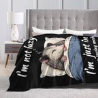 Sleepy Opossum Blanket Throw Gift for Girls Women 50"X40" - Image 6