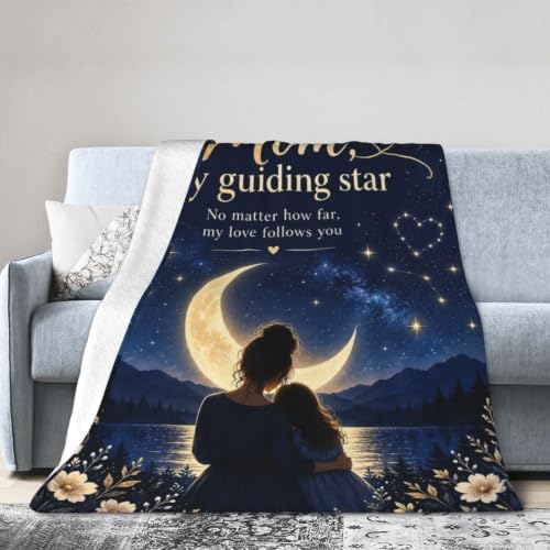 Mom Daughter Guiding Star Blanket Love Throw Stuff Gifts 60"x50" - Image 2