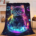 Cat Throw Blanket Cat Stuff Gifts for Kids Girls Boys Adults Women Man Soft Cozy Warm Plush Fluffy Fuzzy Fleece Blanket Decor 40''X50'' by Fuzawet