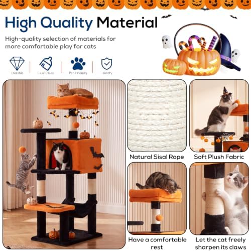 44 Inch Small Cat Tree Tower for Indoor Cats and Kittens - Image 5