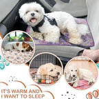 Reginary 4 Pcs Guinea Pig Fleece Cage Liners, Paw Print, 18 x 13 Inch - Image 4