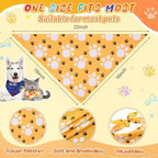 Geyoga 240 Pcs Dog Bandanas Bulk Summer Pet Bandanas with Paw Print - Image 2