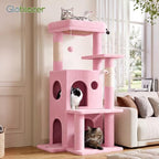Globlazer Cat Tree Tower for Indoor Cats Large Adult, FC50, Pink - Image 7