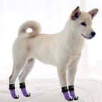 PUPTECK Anti-Slip Dog Socks with Double Sides Grips for Small Medium Large Dogs Hardwood Floors Prevents Licking, Dog Shoes for Hot Pavement Traction Control Paw Protector for Senior Dogs