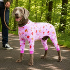 Dog Pajamas for Medium and Large Dogs, Pink Cat Cupcake, M - Image 5