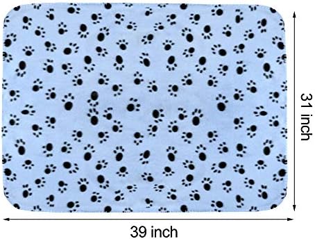 Comsmart Dog Blankets, 6 Pack Fleece Pet Blankets, 39x31 inches, Blue - Image 5