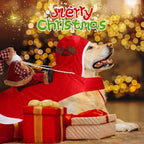 BWOGUE Santa Dog Costume, Dog Christmas Outfit, Santa Rider Costume XL Size - Image 2