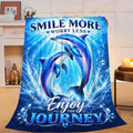 Dolphin Throw Blanket Dolphin Stuff Gifts for Kids Girls Boys Adults Women Man Soft Cozy Warm Plush Fluffy Fuzzy Fleece Blanket Decor 50''X60'' by Fuzawet