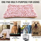 Dog Bed Mat Candy Cane Christmas Pink Washable Anti Slip Bottom Comfy Kennel Pad Cat Crate Mat Dog Pet Pad 18 x 24 Inches - Image 5