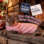 IECOii Cat Sweater for Cats, Warm Knit Kitten Clothes for Fall Winter, XS-L - Image 7