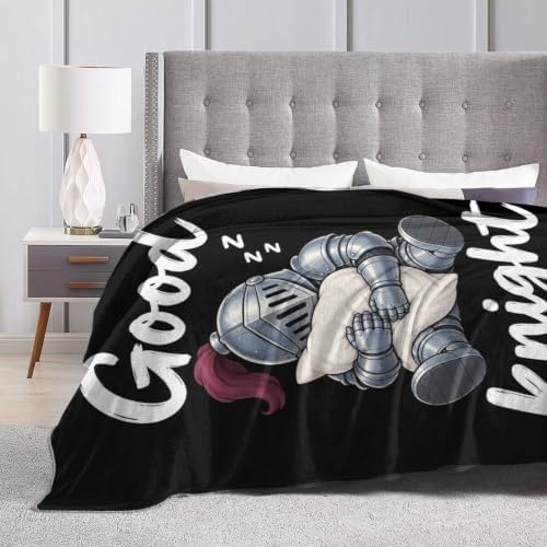 Sleepy Knight Blanket Throw Gift for Girls Women 50"X40" - Image 6