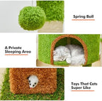 WOOCHPET Large Cat Tree with Condos and Hammock Tall Cat Tower - Image 7