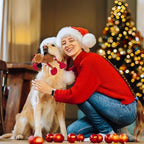 Christmas Squeaky Dog Toys, Stuffed Large Dog Toys to Keep Them Busy, Interactive Plush Chew Toys with Crinkle Paper, Tough Pet Animal Toys for Small Medium Large Dogs (Red Elk) - Image 5