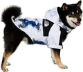 Dog Clothes Fashion Outfit Hooded Raincoat Jackets for Dogs Cats Pet Lightweight Water-Resistant Outdoor Windbreaker Small Medium Large (2XL◆Chest 20.47''-25.2'',Back 16.9'',17.7-25.4 lbs)
