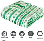 Elegant Comfort Luxury Velvet Super Soft Lucky Green Clover Shamrock Irish Print Fleece Blanket-St Patricks Day Theme Décor Fuzzy Warm and Cozy Throws for Couch and Gift, 50 x 60 inch, Floral Clover - Image 4