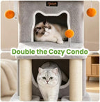 Small Cat Tree Tower Scratching Post for Indoor Cats Large Adult - Image 3