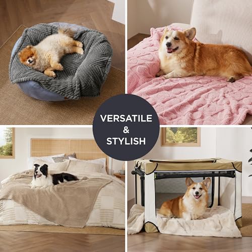 Bedsure Ultra Soft Dog Blankets for Medium Dogs Cats 300GSM Fleece,30x40" - Image 4