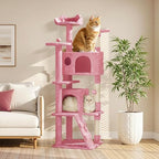 Yaheetech 62in Cat Tree Tower, Double Condo, Multi Platforms, Scratch Posts - Image 2