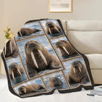 Walrus Blanket, Arctic Animal Throw Gift for Kids Adults 80"X60" - Image 2