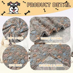 Rezutan Blanket for Large Dogs & Cats Soft Reversible Cute Paw 40"x31" - Image 2