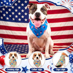 Geyoga 240 Pcs 4th of July Dog Bandanas Bulk Patriotic Pet Bandanas - Image 4
