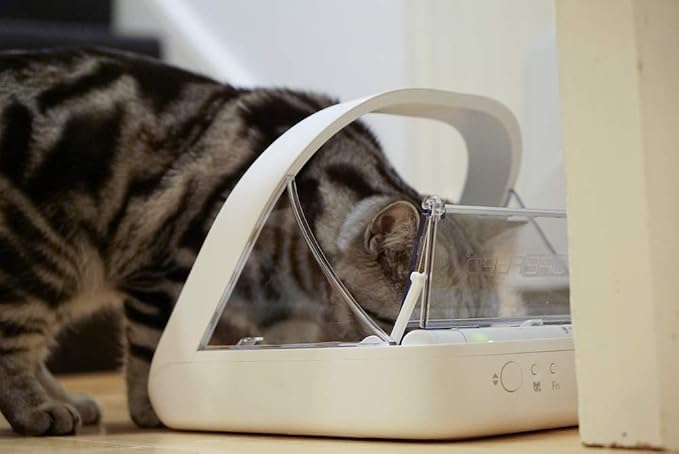 Sure Petcare -SureFlap - SureFeed - Microchip Pet Feeder - Selective-Automatic Pet Feeder Makes Meal Times Stress-Free, Suitable for Both Wet and Dry Food - MPF001