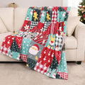 Gogreen Cozy Christmas Blanket - 300 GSM Flannel Throw Size for Home Decoration - Ultra Soft (Christmas Classical Plaid, Throw - 50" x 60") by GOGREEN