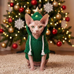 Huhumy 2 Pcs Dog Christmas Sweater with Hat, Knitted Pet Clothes, S - Image 5