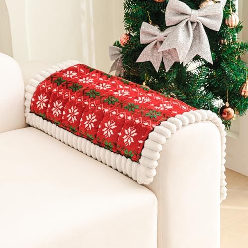 Christmas Couch Cover, Christmas Plush Sofa Cover for Dog Pet 1PC - Image 3