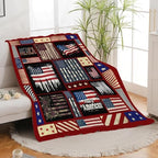 Veteran Blanket American Flag Throw Blanket Veterans Day Gifts for Men Women Adults Super Soft Cozy Plush Fluffy Fuzzy Fleece Blanket Home Decor 40''X50'' - Image 6