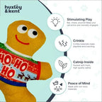 Huxley & Kent Plush Crinkle Catnip Cat Toy, Ugly Sweater G-Man - Image 4