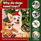 Newget Christmas Squeaky Dog Toys, Plush Dog Chew Toys with Crinkle Paper - Image 4