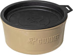 Dog Bowl with Spill-Proof Travel Lid, Tan, 7-Cup Pet Travel Bowl | Tan 7-Cup Dog Bowl, Spill-Proof Travel Lid, BPA-Free, Rust-Proof, Shock-Resistant, Stackable and Dishwasher Safe