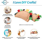 Glaciart One Felt Taco Cat Toys with Catnip, 2 Pcs Cute Wool Cat Toy for Interaction and Boredom Relief, Encourages Exercise, Exploring and Play - Image 2