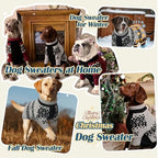 ROZKITCH Christmas Dog Sweater, Festive Knitted Pullover with Fair Isle Pattern, Cozy Winter Clothes for Large Dogs Weimaraner Grey 2XL - Image 4