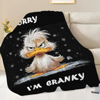 Funny Duck Blanket Cute Duck Throw Stuff Gifts for Kids 80"x60" - Image 3
